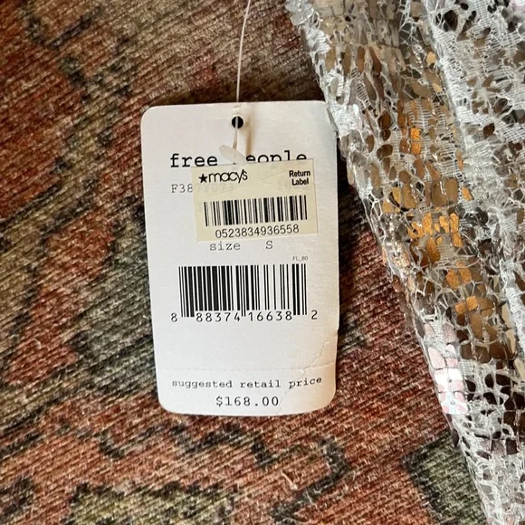 Free People Silver Shimmery Dress! - Picture 3 of 3